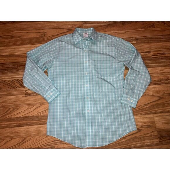 Brooks Brothers Other - Brooks Brothers Men's 346 Dress Shirt 16 2/3 Button Down Long Sleeve Mint Green